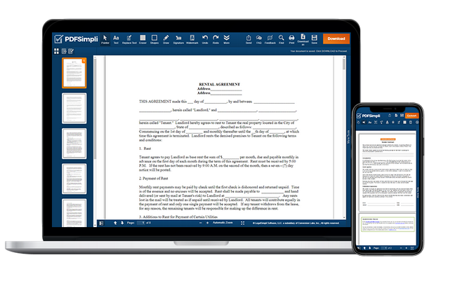 You will see that this Pdf editor online makes the format change in less than a minute